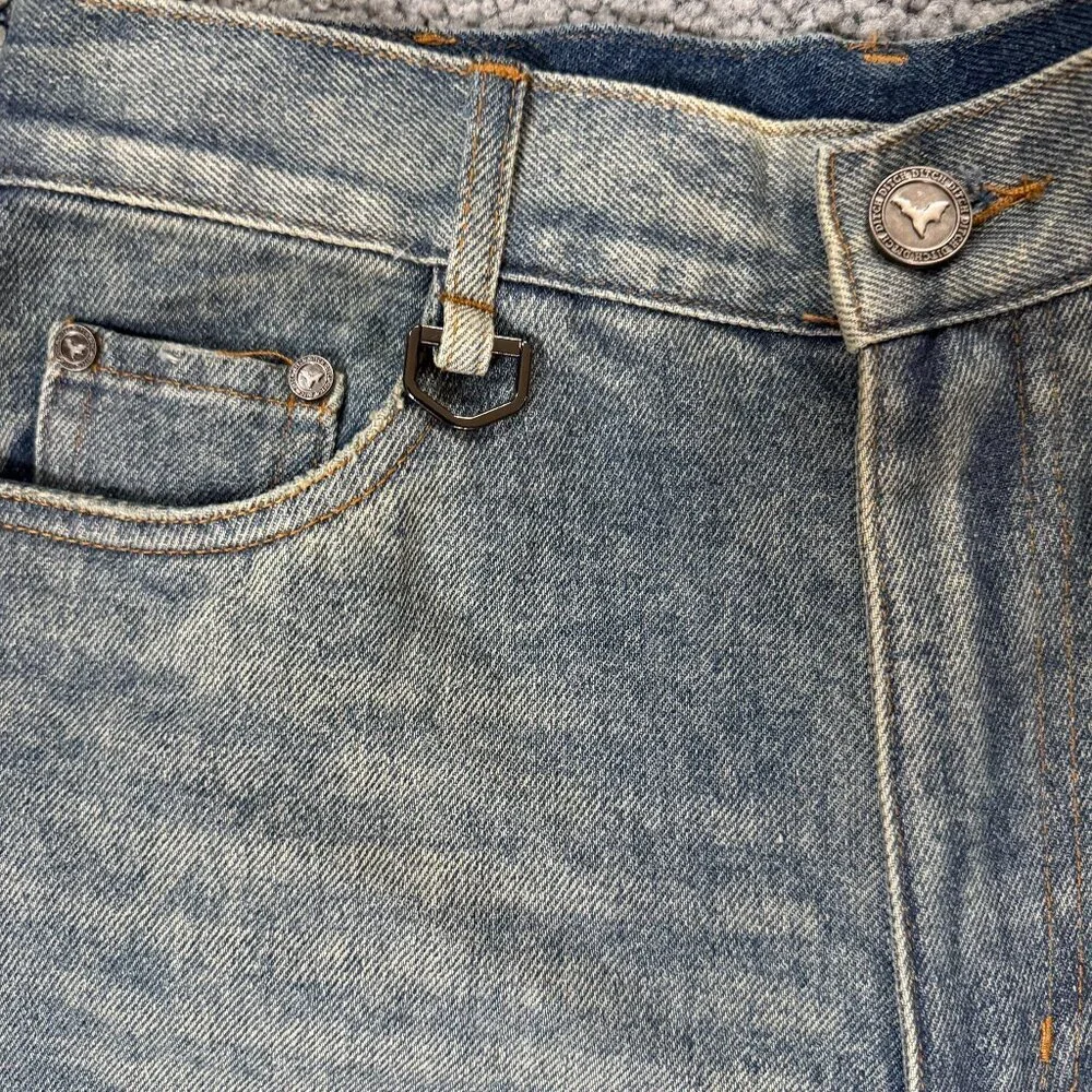 Ditch Baggy Denim Jeans in Blue Stone Wash in Sz. 28x28 - Skater - Excel. Cond.